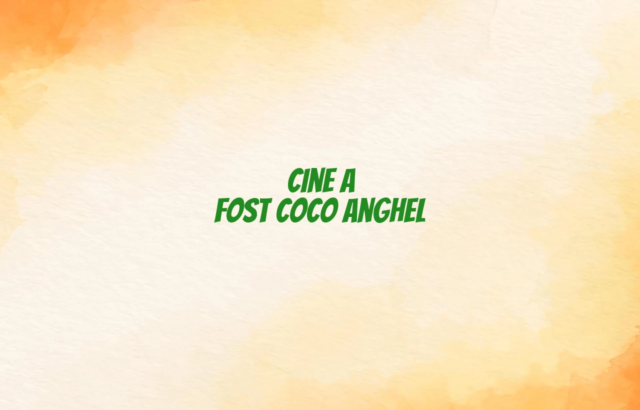 cine a fost coco anghel