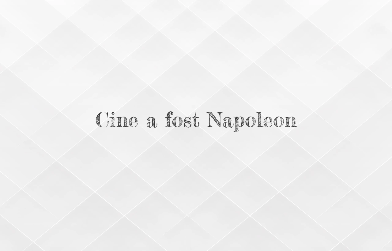 cine a fost napoleon