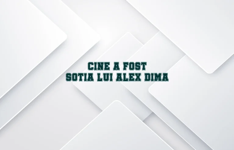 cine a fost sotia lui alex dima