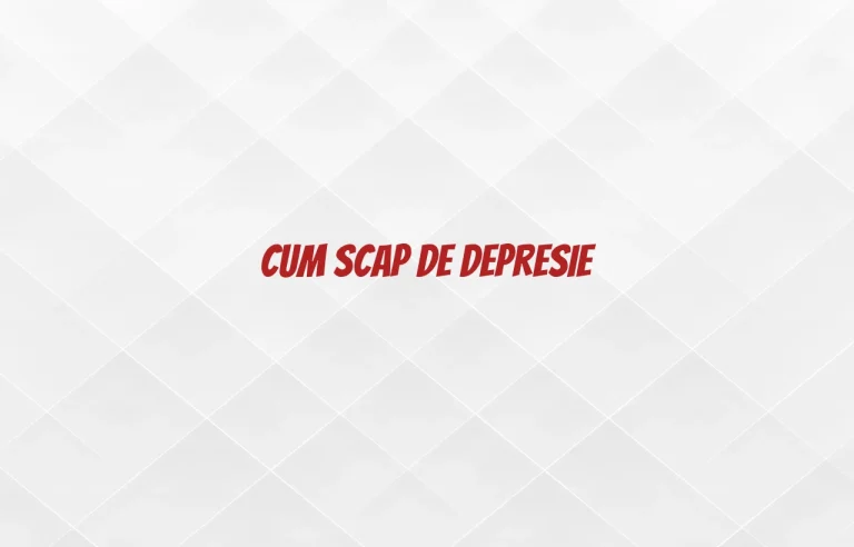cum scap de depresie